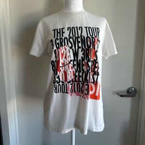 ANINE BING T-shirt - S, white/orange/black